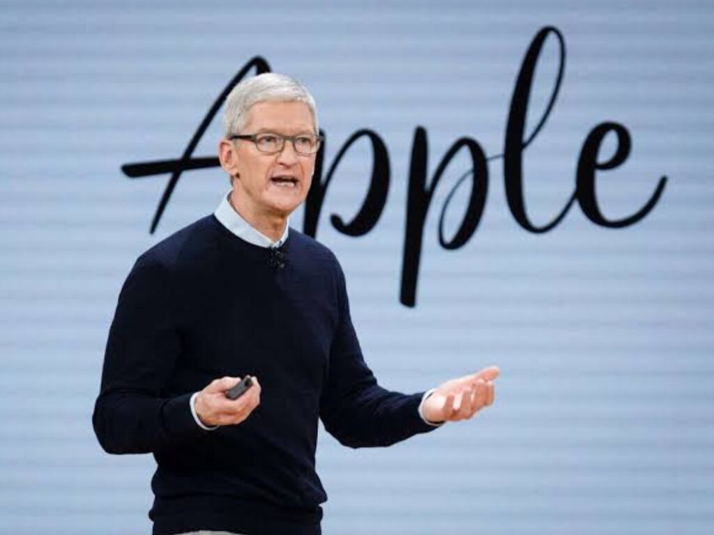 In an undated stock photo, Apple CEO Tim Cook 