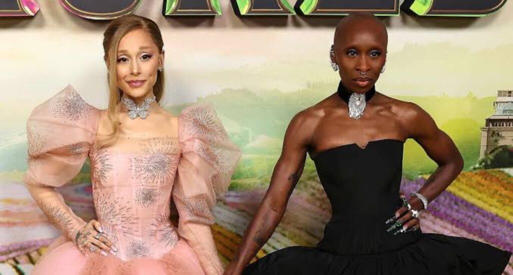 In an undated stock photo, Ariana Grande is set to perform alongside Cynthia Erivo at the Oscars