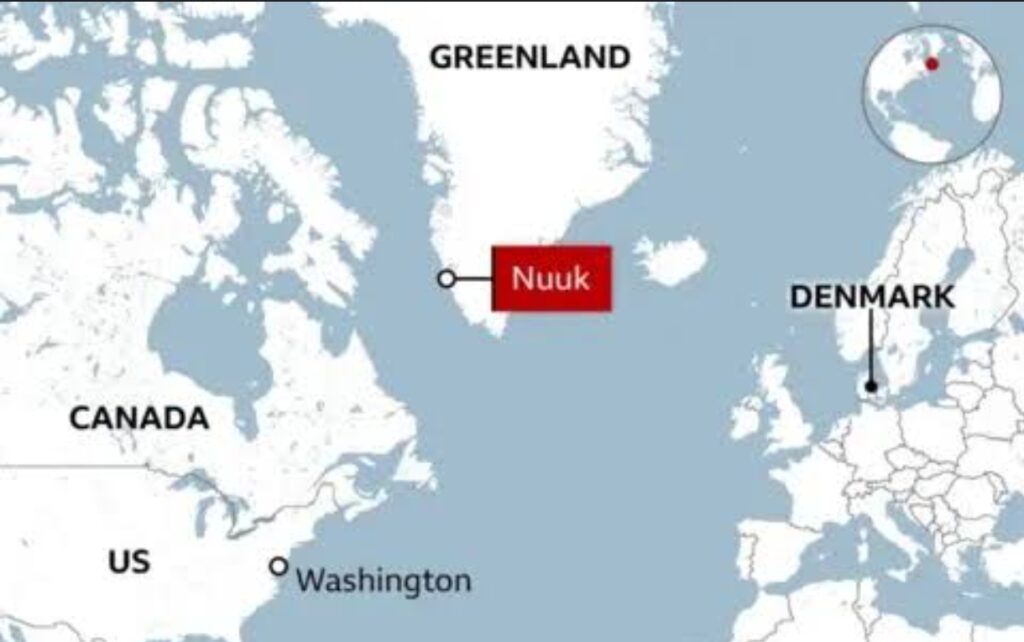 In an undated stock photo, Travellers disembark a flight from Copenhagen at Nuuk International Airport in Nuuk, Greenland, the same day Donald Trump said the U.S. would acquire the territory "one way or the other"