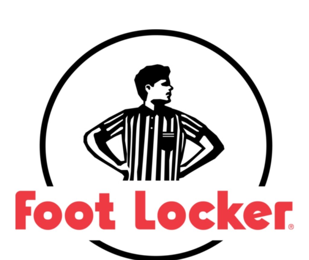 In an undated stock photo, foot locker company logo