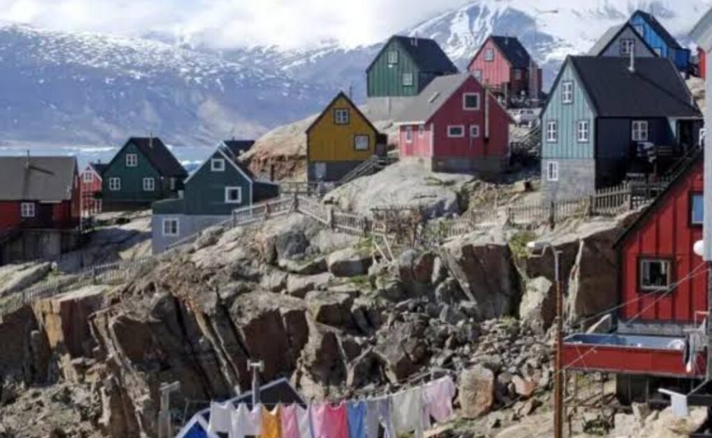In an undated stock photo, Travellers disembark a flight from Copenhagen at Nuuk International Airport in Nuuk, Greenland, the same day Donald Trump said the U.S. would acquire the territory "one way or the other"